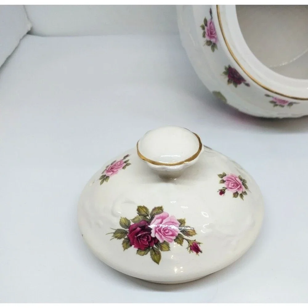 Vintage Crown Dorset Teapot Roses Staffordshire Fine Ceramics England